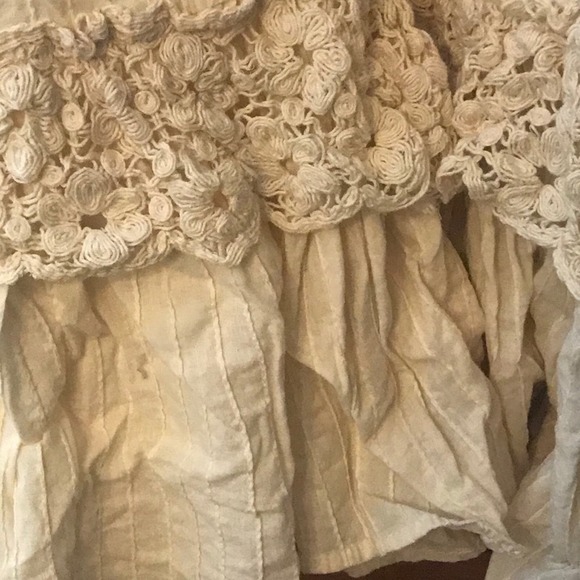 Vintage Natural Cotton Maxi Prairie, Prom, or Wedding Dress SM - Picture 13 of 15